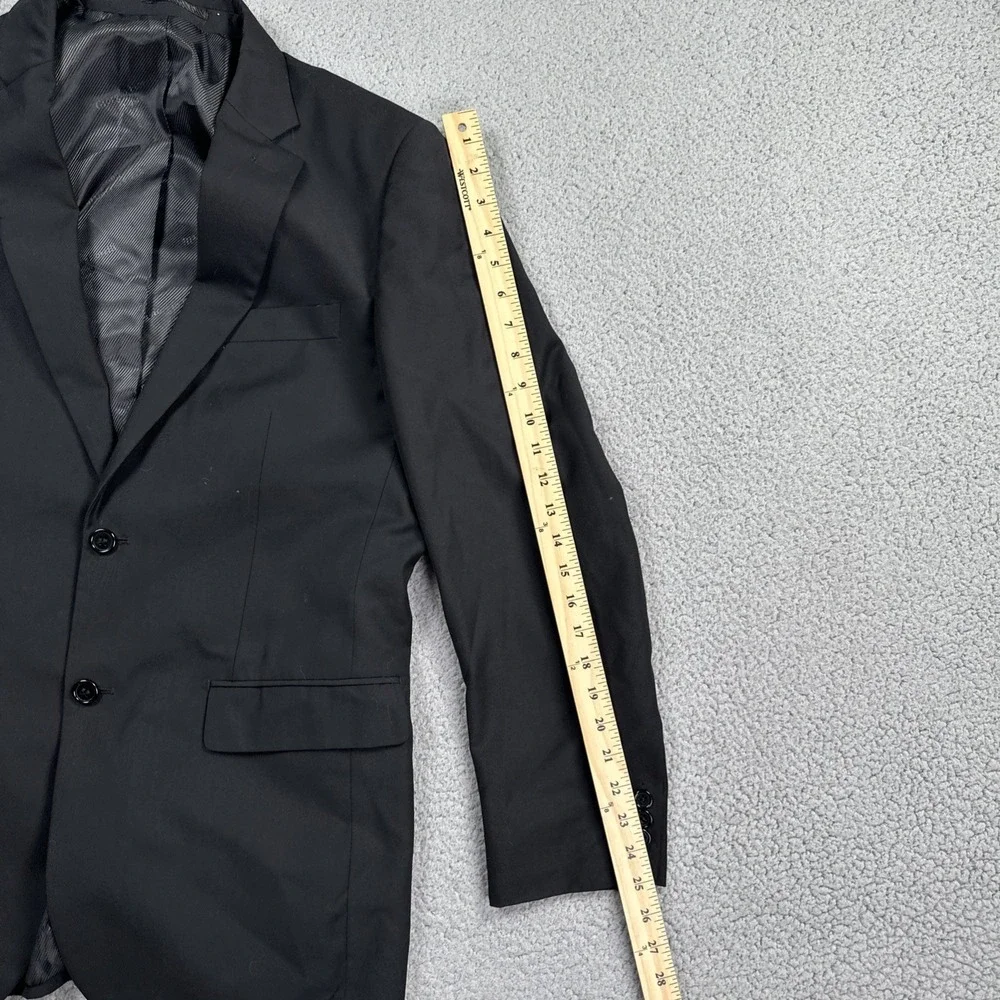 Giorgio Fiorelli Blazer Men 40R Black‎ Superlux Super Fine 150 Dual Vent Jacket